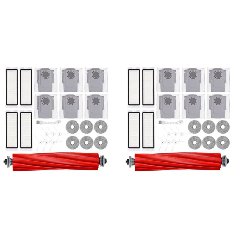A83X-2 مجموعة ل Roborock Q Revo S/Q Revo Maxv/Q Revo Pro جهاز آلي لتنظيف الأتربة فرشاة جانبية رئيسية مرشحات Hepa ممسحة القماش أكياس الغبار