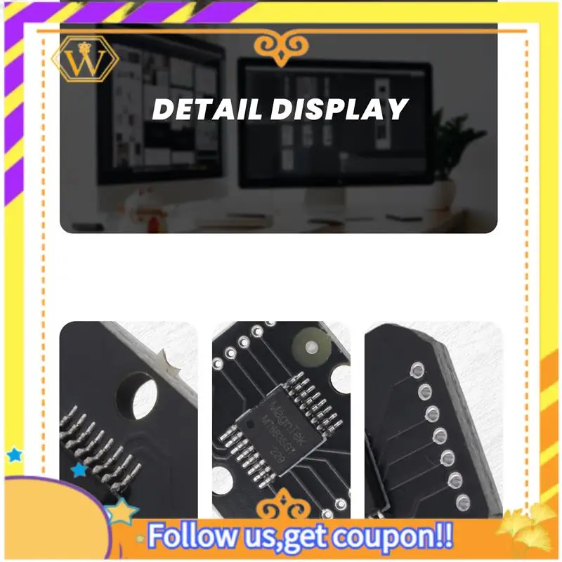 Module d'encodeur magnétique MT6835, moteur sans balais PWM/SPI, 21 bits, peut remplacer AS5048