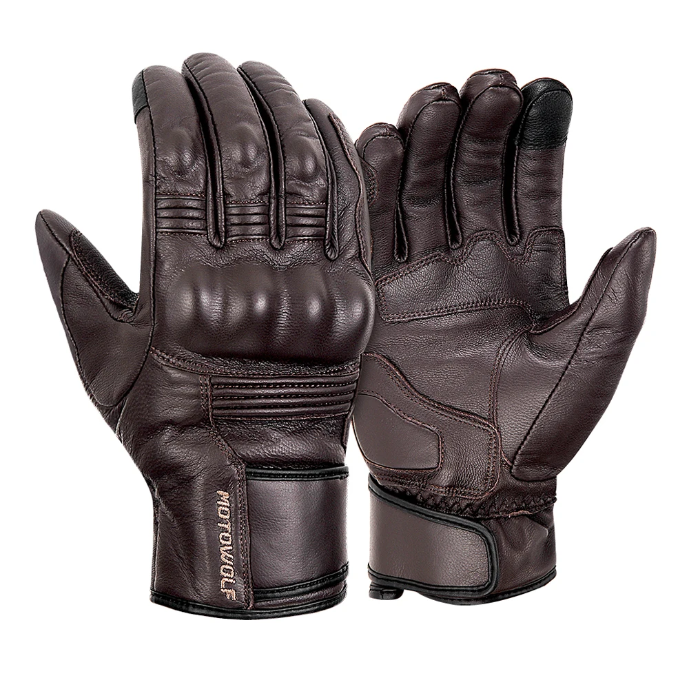 

Motorcycle Accessories Breathable Men's Motorcycle Gloves Wear-Resistant Hook and Loop Fasteners Anti-Slip Biker Glove Anti-Fall