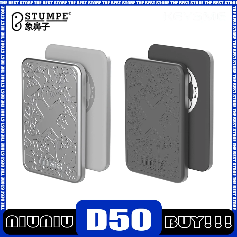 

Xiangbizi D50 Magnetic Wireless Power Bank Dmooster Fast Charging Ultrathin Mobile Phone Power Bank for IPhone Portable Gifts