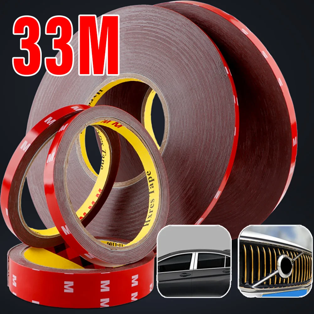 Double sided Adhesive Tape Extra Strong Acrylic Foam Adhesive Tape Automotive Thickened High Temperature Fixing Sticky Tape Tool