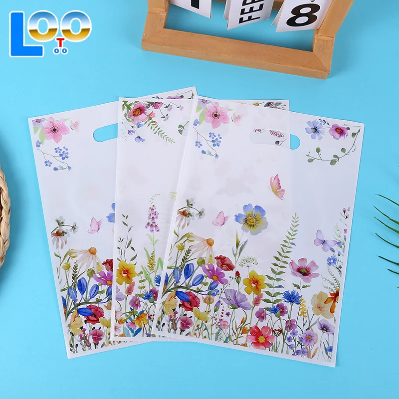 10 шт., сумки для конфет, полевые цветы, весенний подарок на день рождения, упаковка, сумка для первого дня рождения, детский душ, товары для вечеринок для девочек