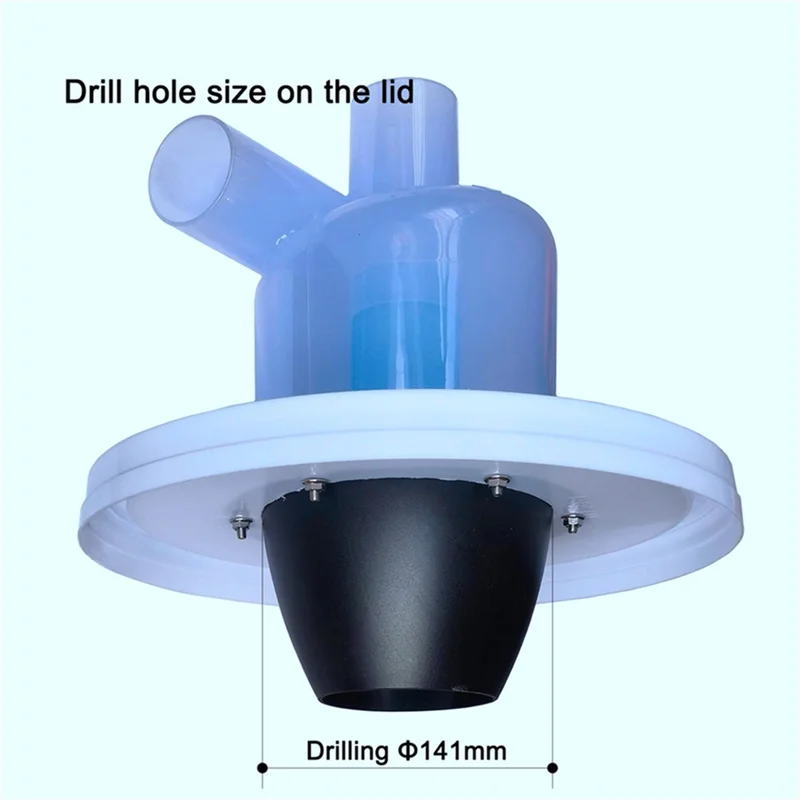 【Coupon!】Turbocharged 50ST10 Cyclone Dust Collector SN50T10 Series High-Efficiency 2 Pack