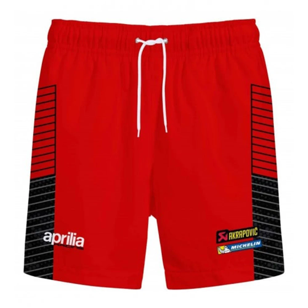 

2025 Men And Women Motorcycle Loose Riding Shorts Summer Hot Selling Breathable Quick Drying Fashionable Aprilia Printed Shorts