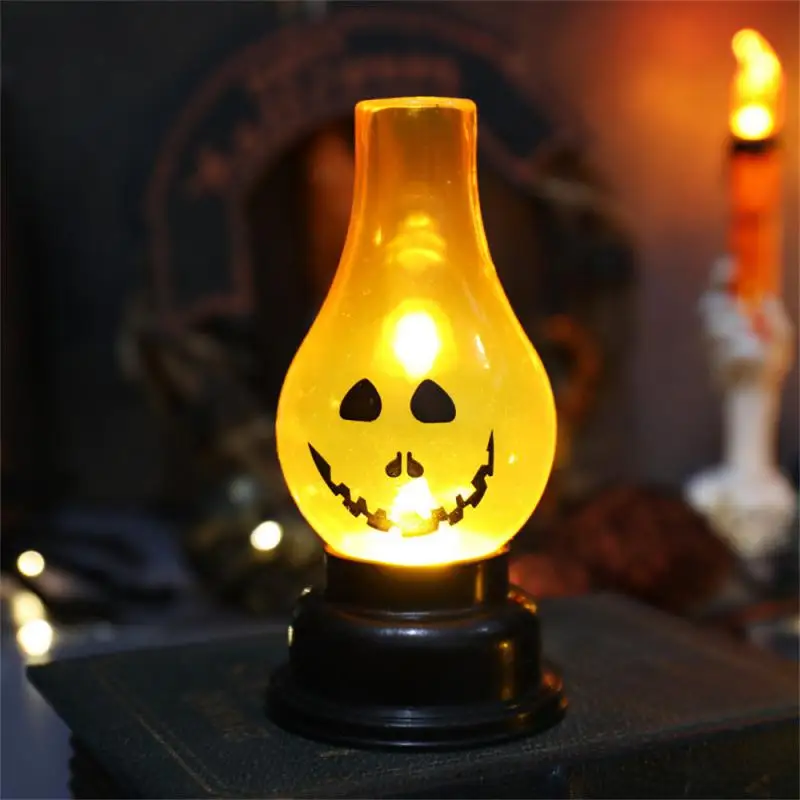 Imagem -02 - Jack-o-lantern Led Light para Decoração de Halloween Iluminação do Feriado Pequeno e Portátil