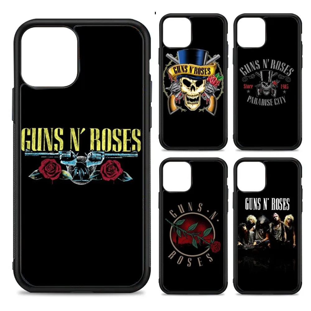 

Guns N Roses-GNR Rock Band Phone Case Silicone PC+TPU For Samsung S10 20 30 22 23 24 Plus Lite Ultra Cover