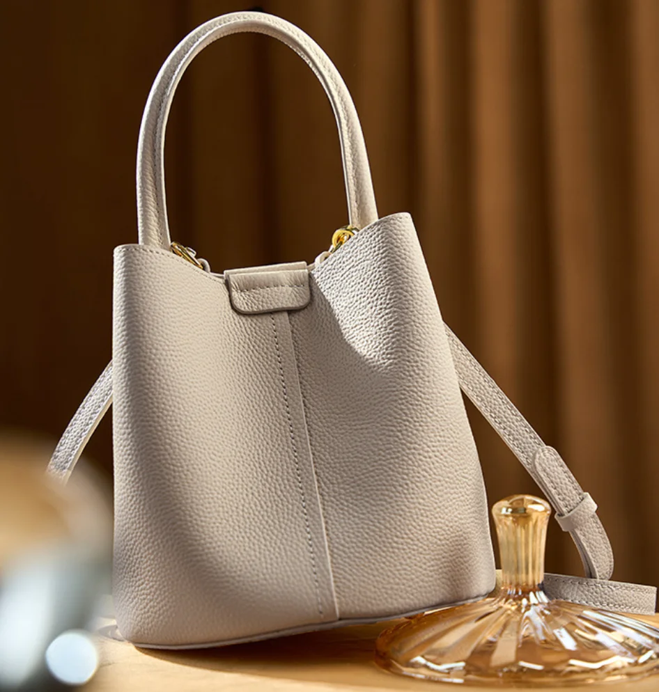 NIKI BAGS bucket handbag women vintage shoulder bag 2026  new designer luxury tote bag Large-capacity shopping crossbody bag
