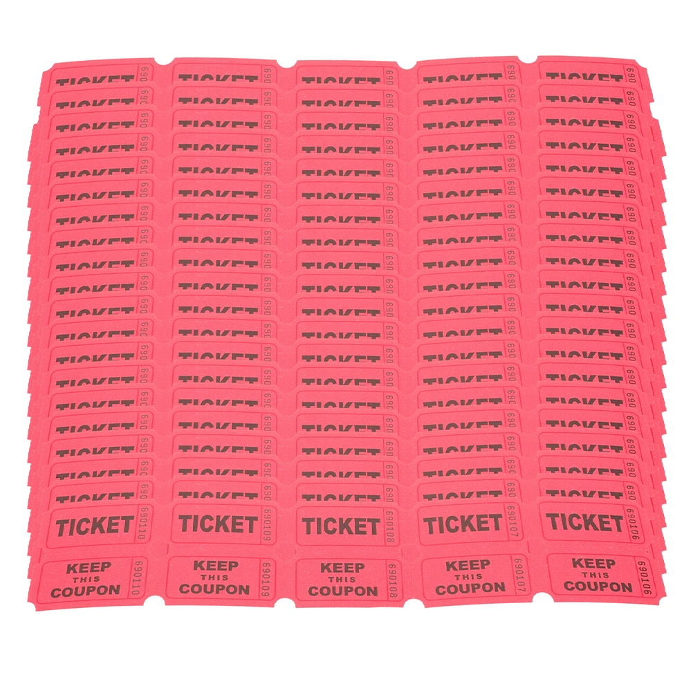 

400 Pcs Raffle Tickets Decorations for Party Baby Shower Theme Paper Carnival Lottery Event Labels