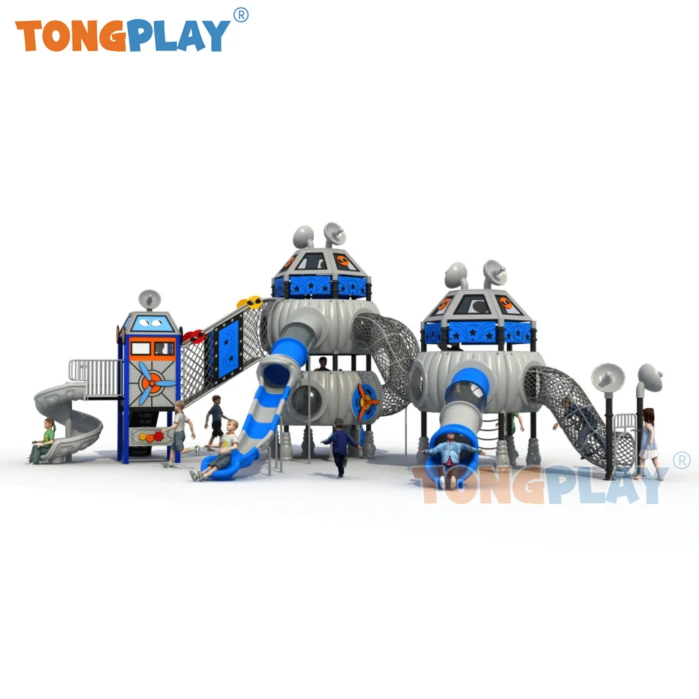 Tong play Factory-Parque de escalada de Material amigable para niños, equipo de entretenimiento para niños, tobogán para patio de juegos al aire libre, Serie de Base grande