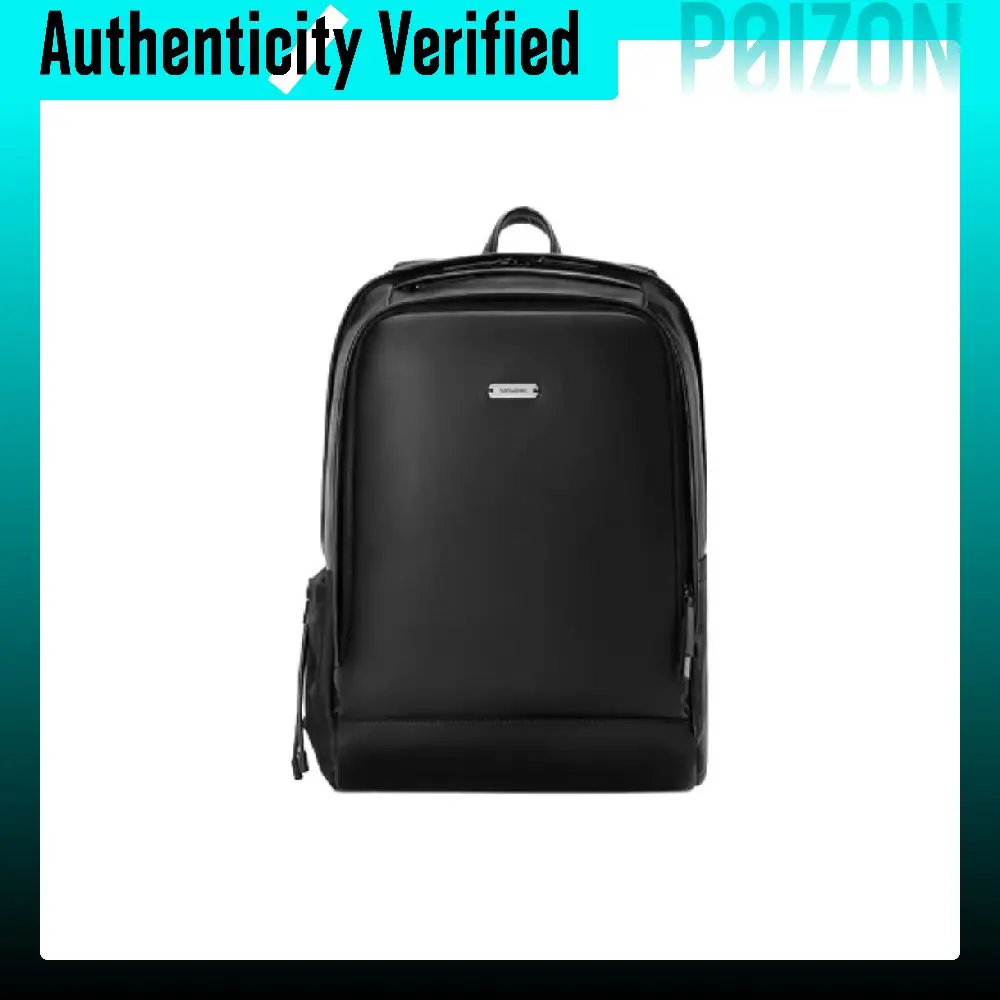 SAMSONITE Cow Leather Backpack Men's Black NS109001