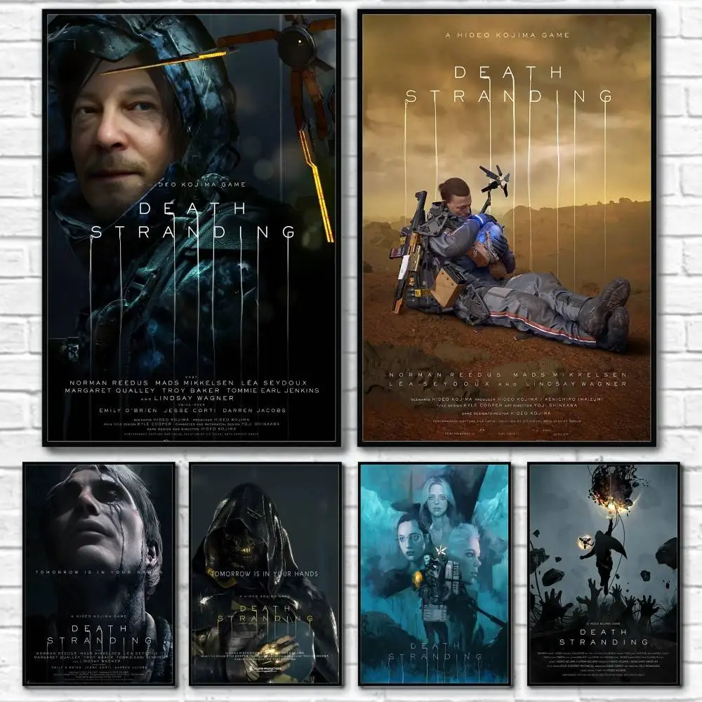 D-Death StrandingS Anime-Poster, 1 Stück, Wohnzimmer-Wanddekoration, ästhetisch, Flur, Schlafzimmer, Badezimmer, Bar, festlich, kreativ, wasserdicht