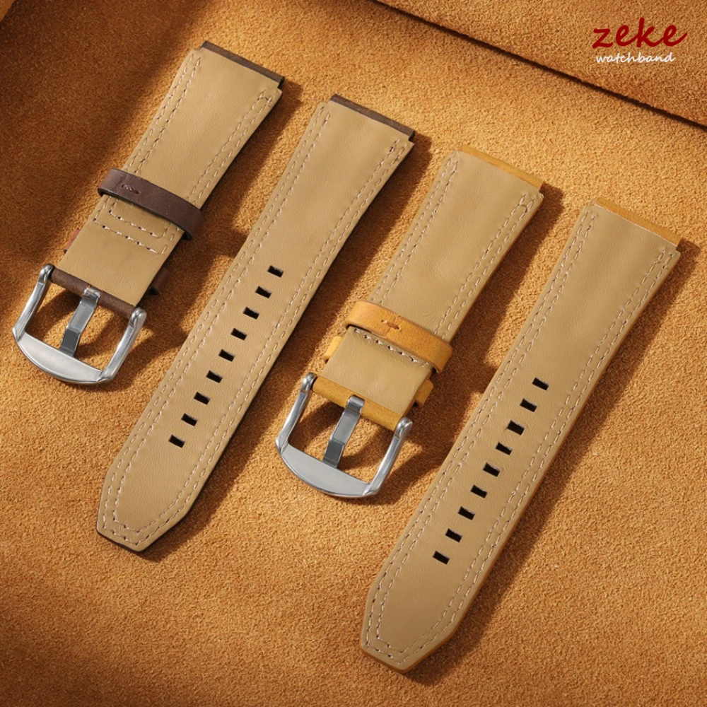 سوار ساعة من الجلد الطبيعي بتص - مراجعة Rugged Sport Strap وسعره