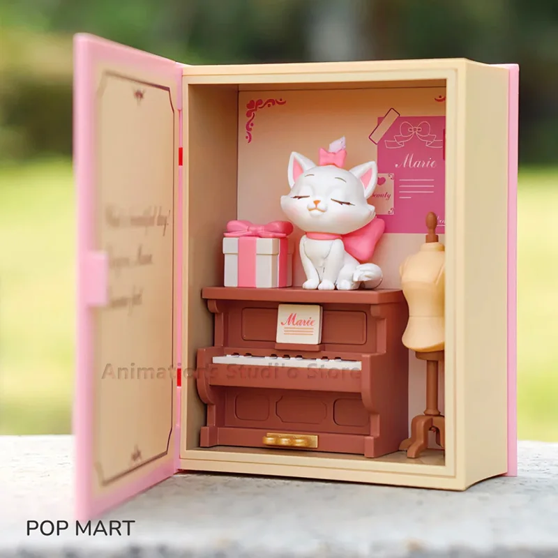 POP MART-figuras de acción de Los Aristogatos, juguetes coleccionables de dibujos animados de Marie Cat, POPMART X, Disney