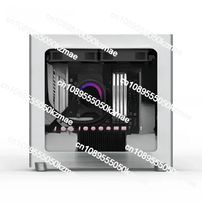 

Корпус компьютера ITX/MATX — боковая прозрачная встроенная формовка из алюминиевого сплава, охлаждение прямой вставкой