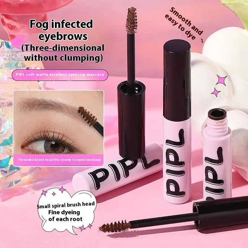 Fiber Brow Mascara Lasting Natural Eyebrow Dyeing Cream Vegan Formula Growth Thickening Eye Brow Styling Cream Eyebrow Enhancers