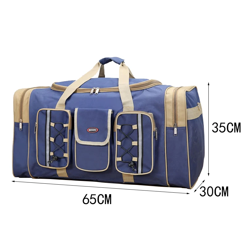 Large Capacity Men\'s Travel Bag Weekend Women\'s Waterproof Polyester Hand Luggage Big Bag Male Travel Duffle Bags Packing Cubes