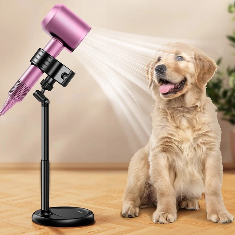 

Регулируемые держатели для фена для домашних животных, настольный органайзер для фена Lazy Handsfree, подставка с 360° ° Вращающаяся настольная подставка для фена с зажимом