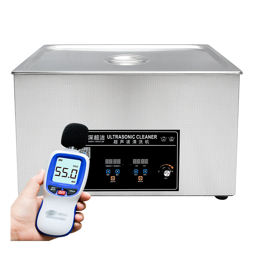 Ajustável Digital Big Ultrasonic Cleaner, Baixo Ruído, 30L Poder, 0-600W, para Detal Elétrica Uso de Laboratório