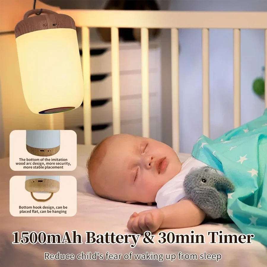 LED Table Lamp Touch Dimmable Bedside Lamp RGB Dreamcolor Kids Gift Light Rechargeable Bedroom Living Room Decor Night Light