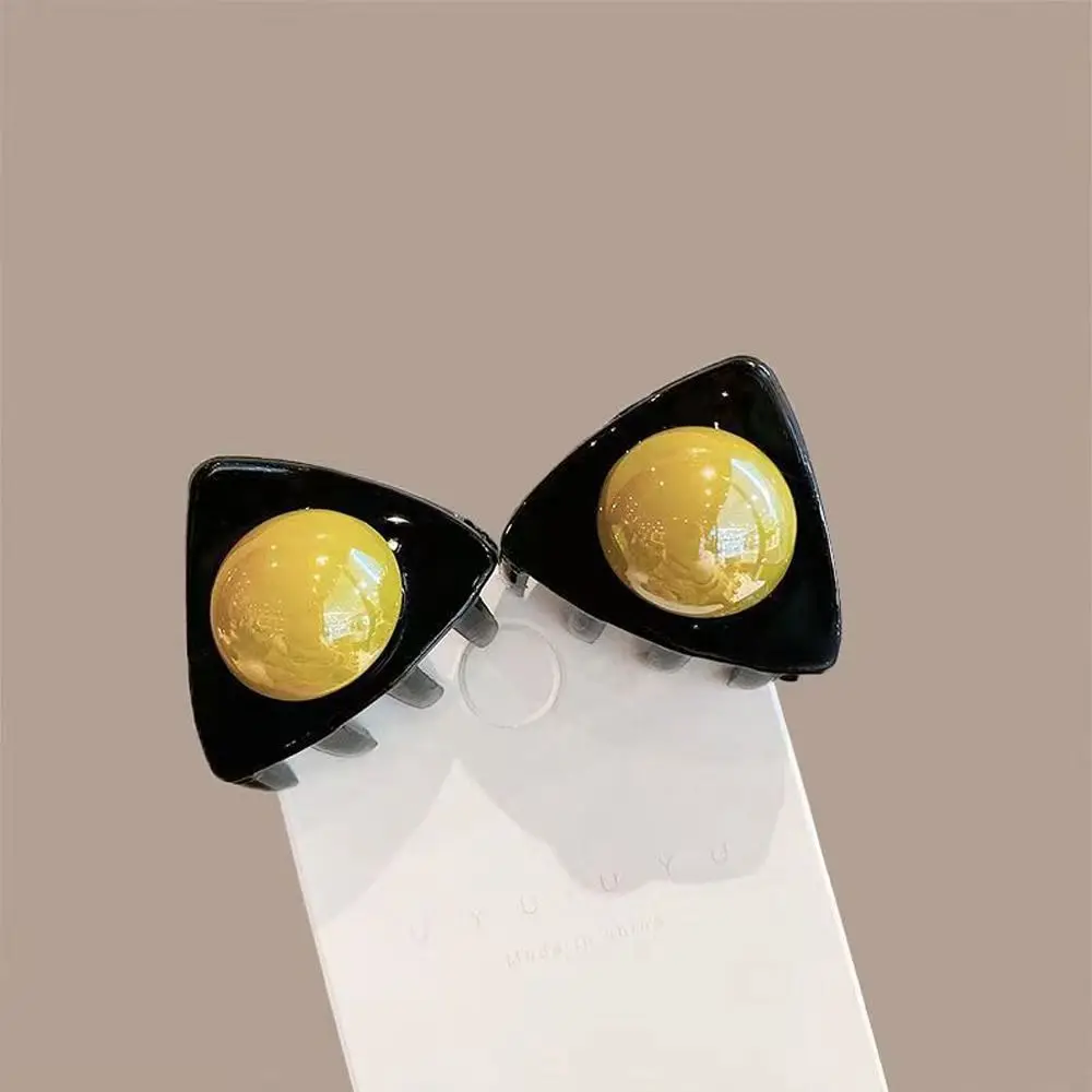 Simple Barrette Hairpin Plastic Imitation Pearl Cute Korean Style Hair Claw Kids Bangs Clip Girl Small Hair Clip Hair Accessory