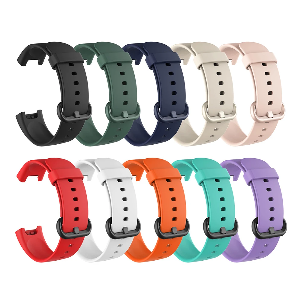 1PC Silicone Wrist Strap For Xiaomi Mi Watch Lite Global Version Smart Watch Replacement Sport Bracelet Wristband For Redmi