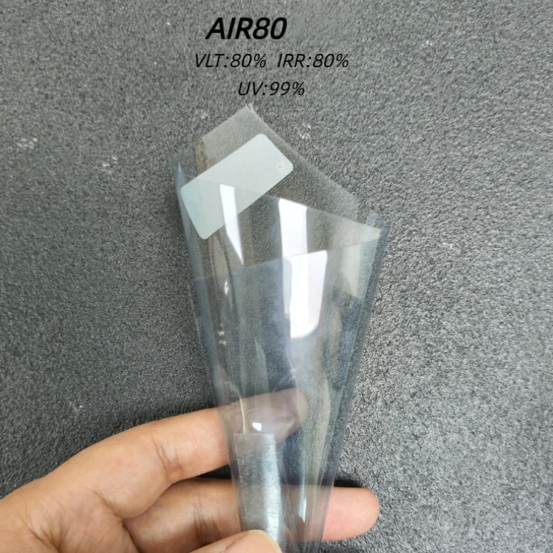 LLumar AIR80 Light Blue Nano Ceramic Window Tint Film UV99% IRR 80% VLT 80% PET Heat Shrink Signal Friendly Car 0.5x30m