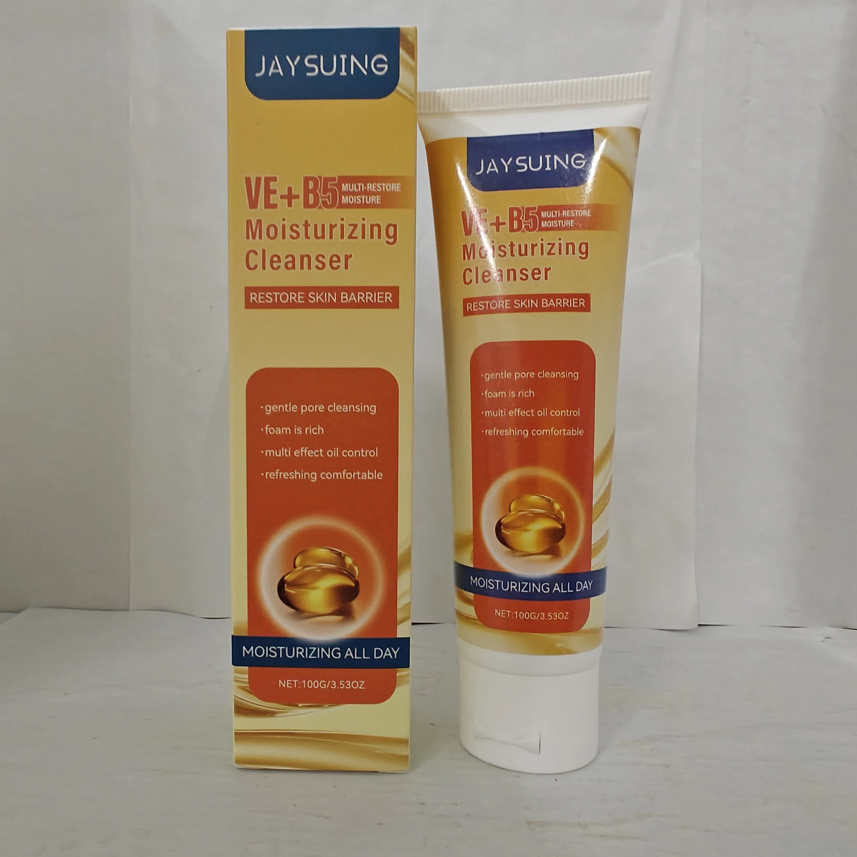 Crème hydratante JAYSUING VE+B5 - Hydratant pour le visage à la vitamine E & B5, hydratation 24 heures, soin pour la peau sèche