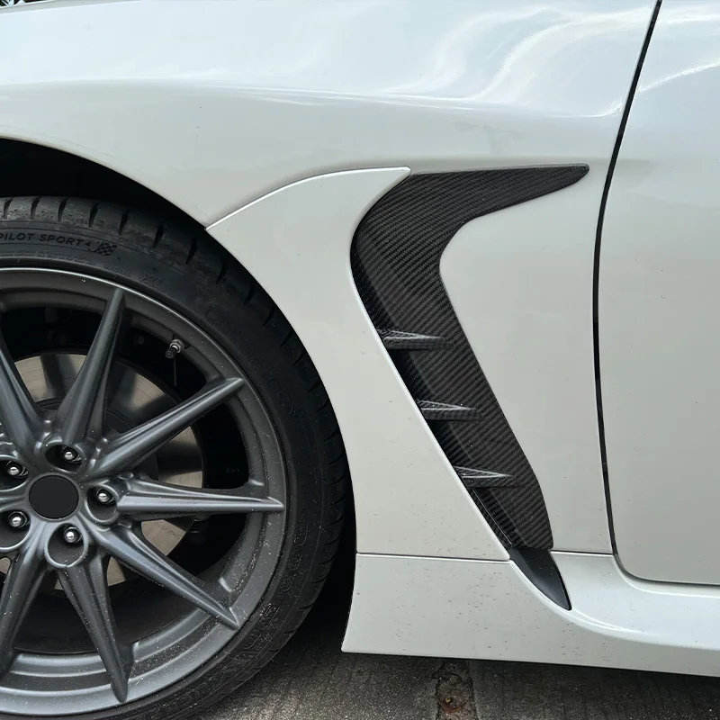 ألياف الكربون سيارة الجبهة الحاجز زعنفة الكسوة المصد الأمامي غطاء منفذ الهواء لتويوتا GR86 سوبارو BRZ 2022