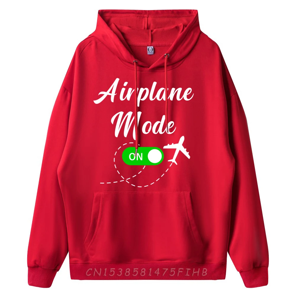 Airplane Mode Funny Travel Pilot Plane Vacation Plain Shirt Camisas De Hombre Man New In Sweatshirts Family