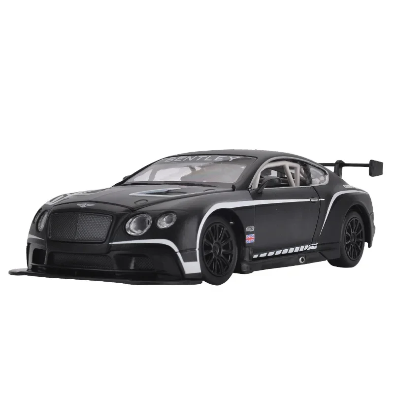 1:24 Bentley Continentale Gt3 Hoge Simulatie Diecast Metalen Legering Model Auto Geluid Licht Terugtrekken Collectie Kids Speelgoed F501