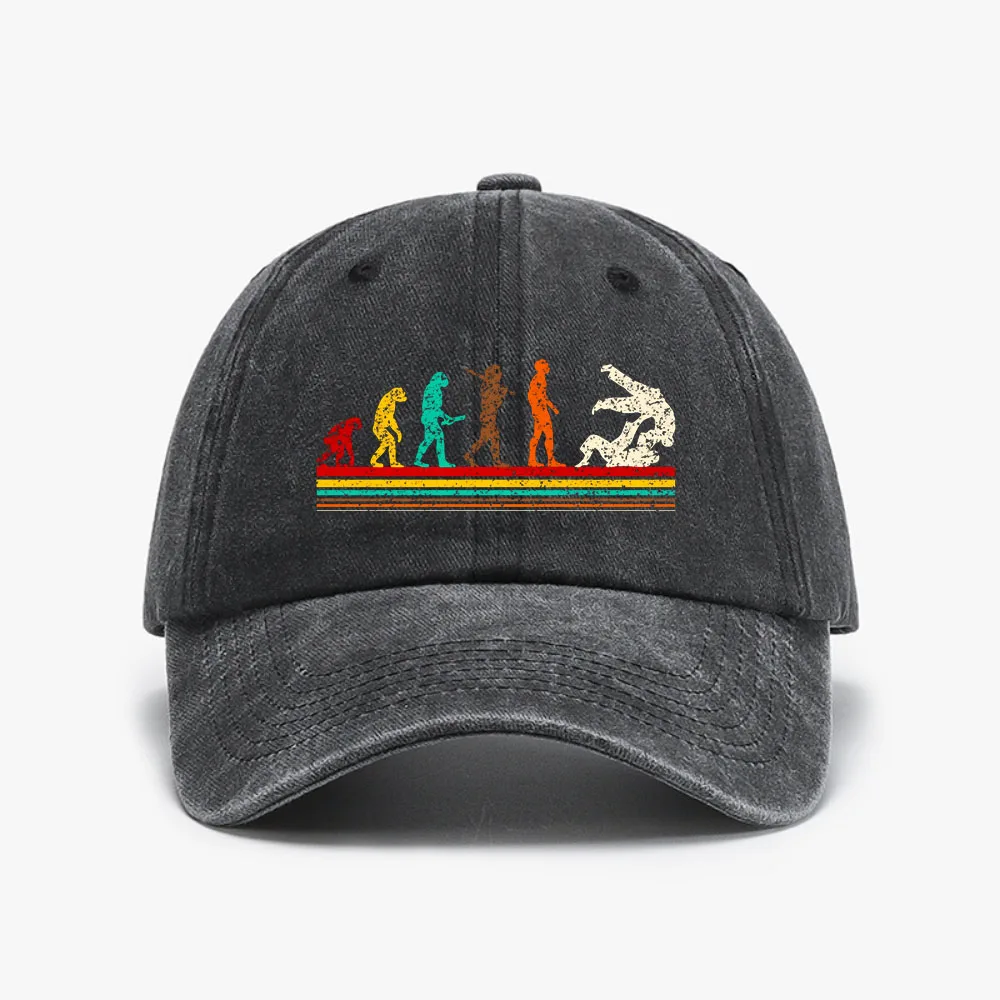 Casquette de baseball classique en jean délavé et vieilli, style rétro, pour le Judo, les Arts Martiaux et le Jiu-Jitsu, cadeau de Noël pour papa