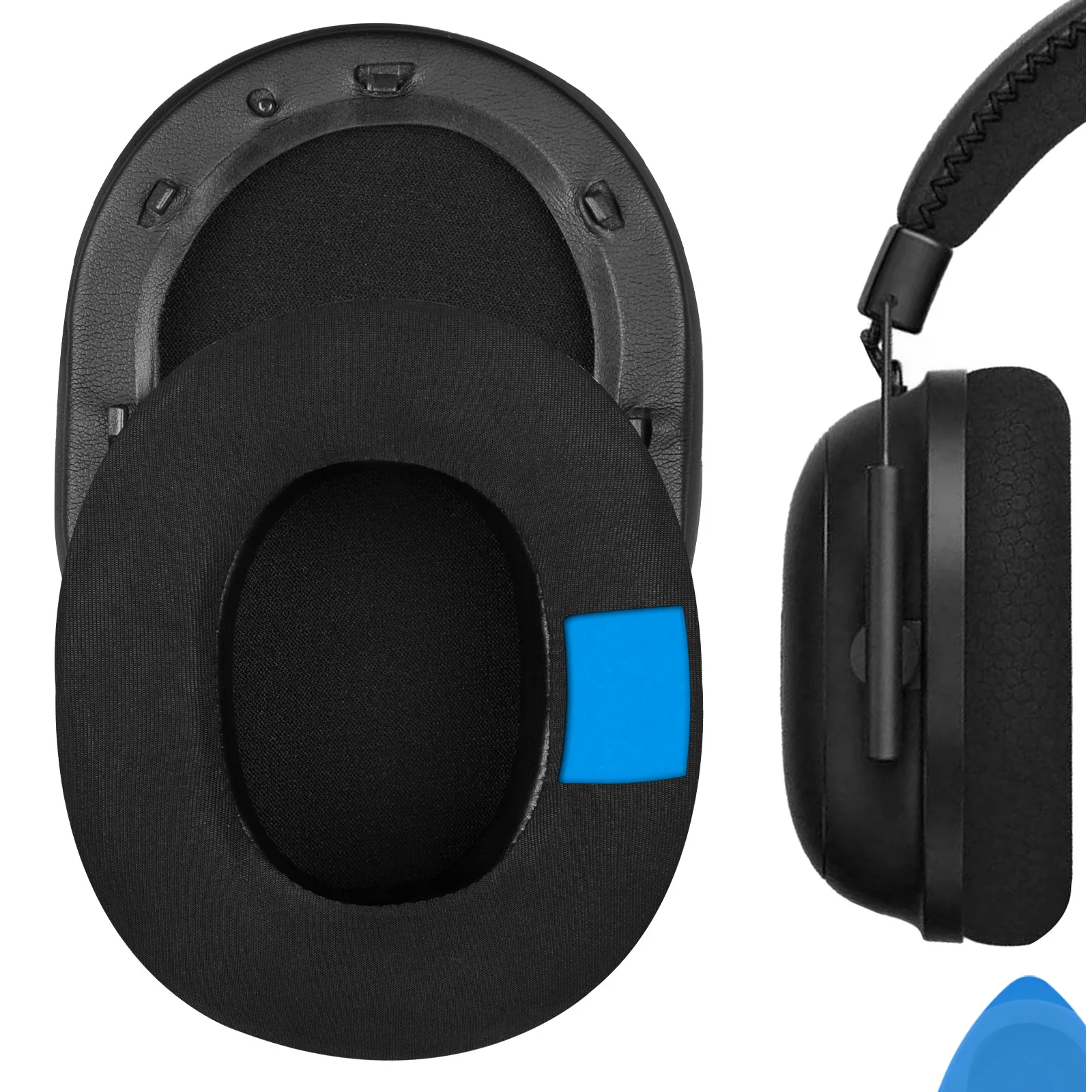 Geekria Sport Cooling-Gel Replacement Ear Pads for Razer BlackShark V2, BlackShark V2 Pro Headphones Ear Cushions