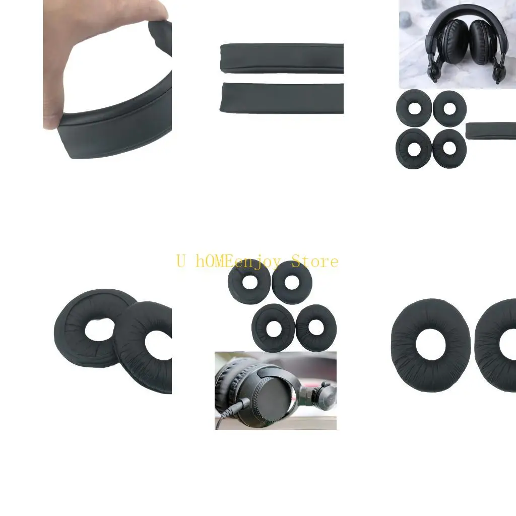 B0KF Memory Foam Headphone Cushions Headband For RP-DJ1200 DJ1210 Enhances Noise Isolation