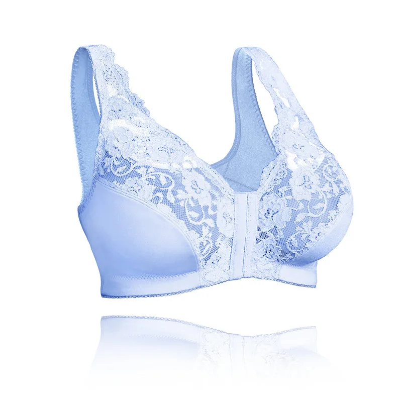 Sexy Lace Bras for Women Front Closure Wireless Bralette Push Up Mesh Top Bra Bralette