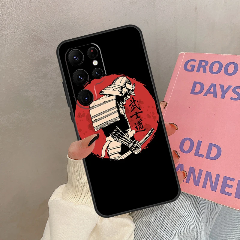 حافظة ساموراي واريور اليابانية لهاتف سامسونج جالاكسي S24 Ultra S20 S21 S22 S23 S25 Ultra S9 S10 Plus S25 FE #3