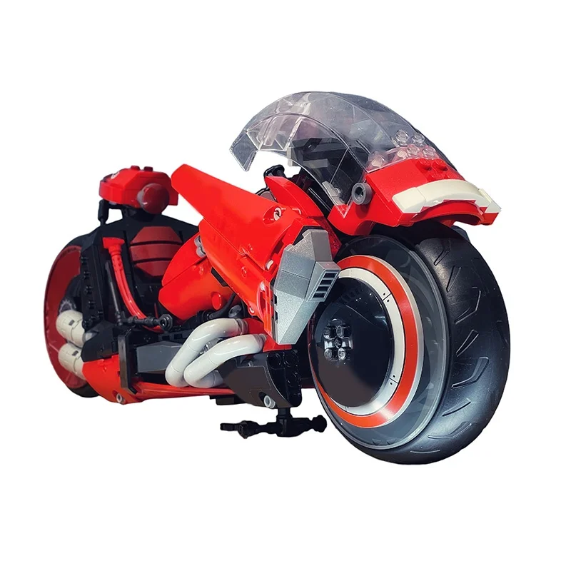 777pcs MOC Akira Bike Systeem Model Bouwstenen Architectuur Monteren DIY Idee Onderwijs Kerstcadeaus Baksteen Speelgoed Kinderen