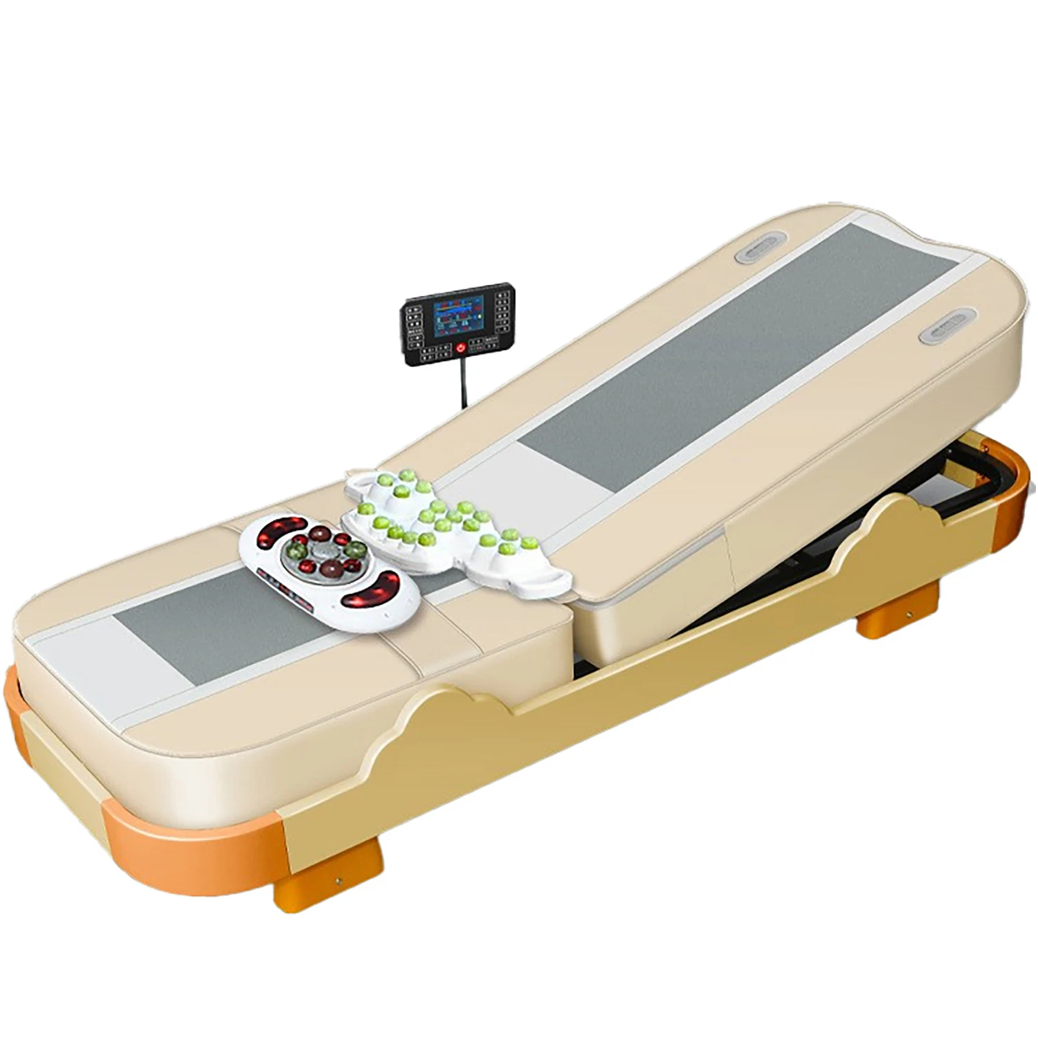 Massage Bed Hot Heated Portable Korea Cheap Nuga Best LCD Automatic Electric Rolling Thermal Jade Stone Massage Bed Sofa Chair