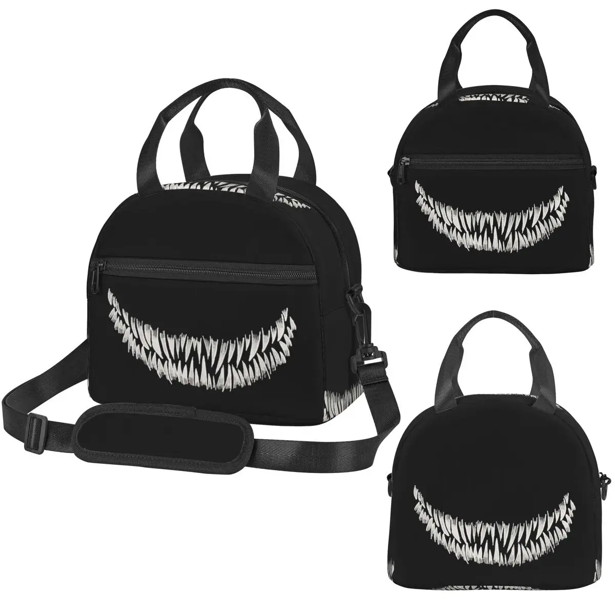 

Термосумка для обедов Monster Teeth IV для детей, школьный термоконтейнер, портативная сумка-холодильник для еды