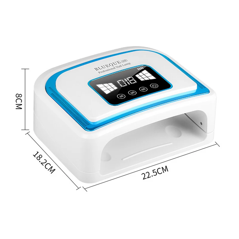 120W สวิตช์อัตโนมัติฟังก์ชั่นจับเวลา30ชิ้นไฟ LED ชาร์จได้โคมไฟเจลยูวีสำหรับเล็บจอแสดงผลดิจิตอล4จับเวลา