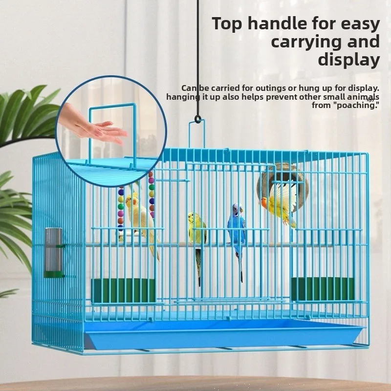 Household Tiger Pearl Cockatiel Parrot Canary Dovecote Breeding Aviaries Overall Cage for Birds Family Use Large Bird Cage