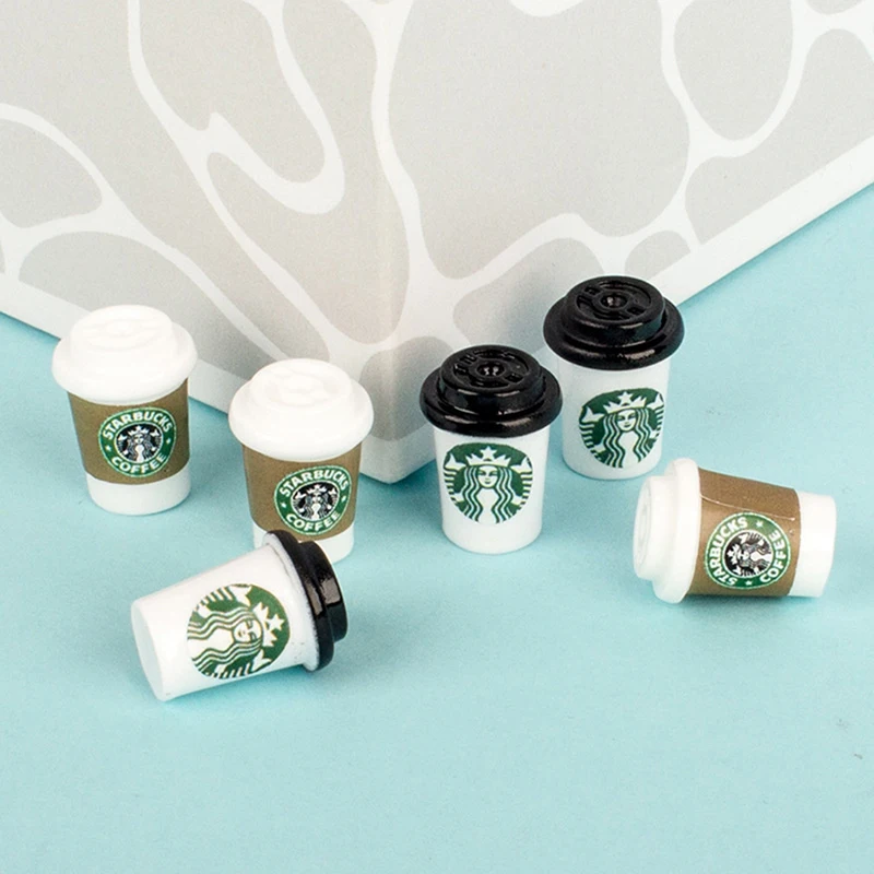 8PCS/10PCS Miniature Coffee Yogurt Rice Ice Cream Fruit Jam Bottle Nail Polish Pretend Food For Dollhouse Play Accessories