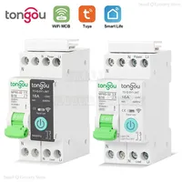 Tuya MCB WIFI Smart Circuit Breakers With Metering 1P 32A DIN Rail for Smart Home wireless Remote Control Switch by APP TONGOU