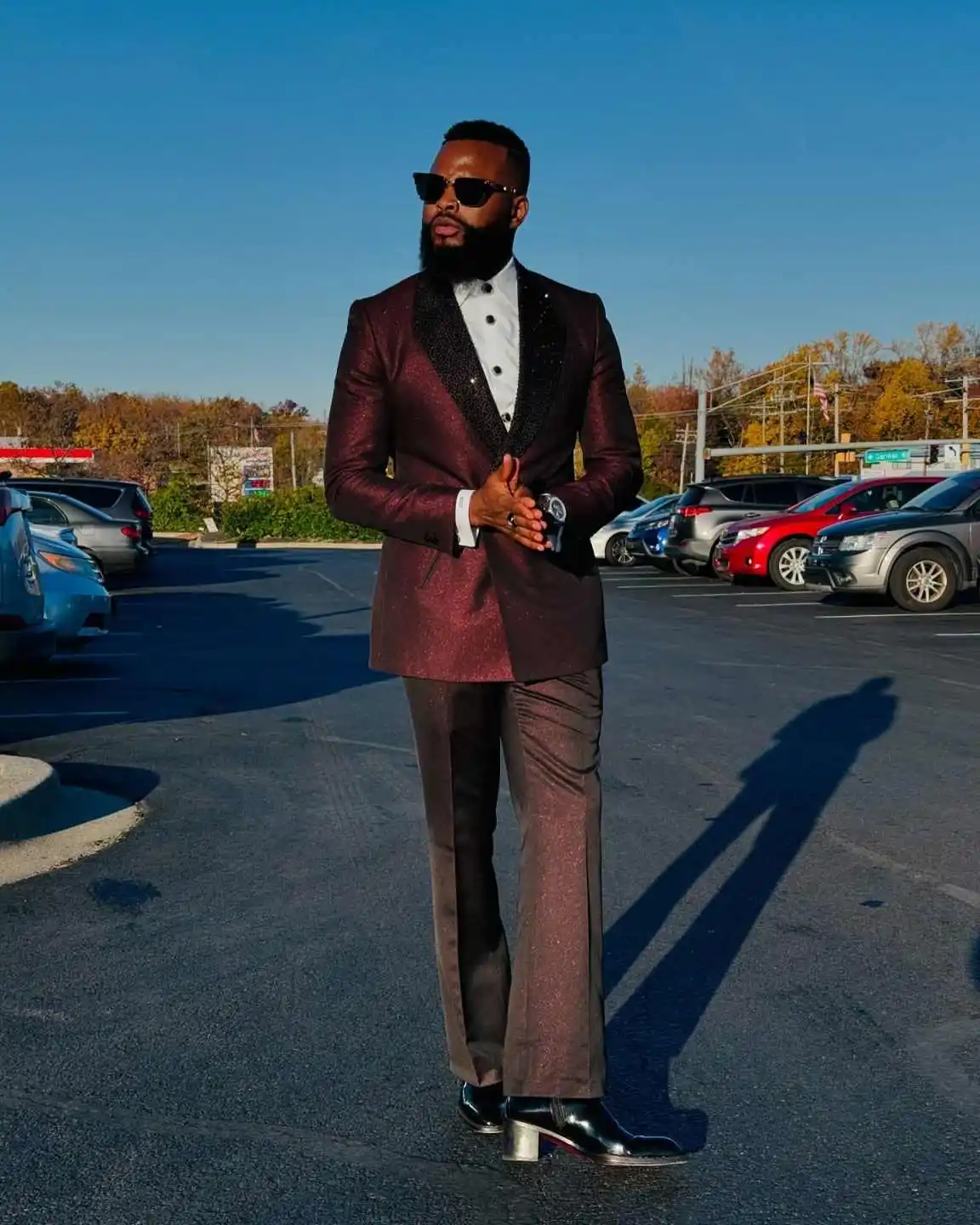 Costumes à paillettes pour hommes, 2 pièces, châle à revers, veste à Double boutonnage, Blazer, Tuxedos sur mesure pour marié, Occasion de mariage