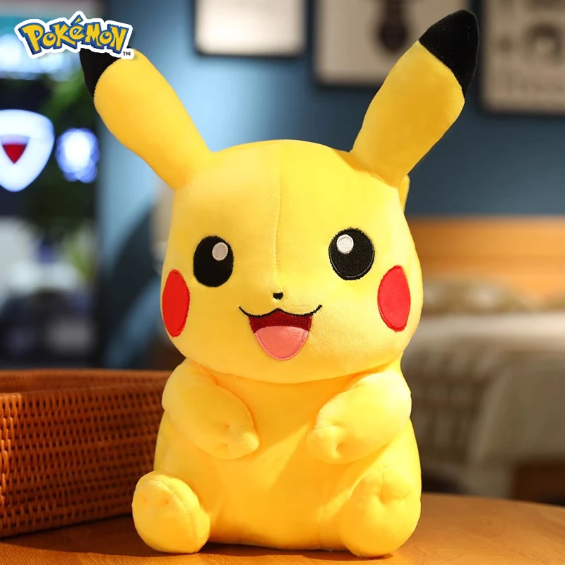 Pokemon Kawaii Pikachu Niedliche Stofftiere Hochwertiges Anime-Wurfkissen Geburtstag Weihnachtsgeschenk für Kinder Freunde Jungen Mädchen
