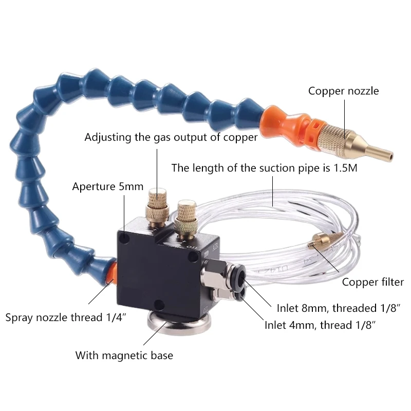 Boîte à eau de lubrification CNC, pompe de refroidissement 3L, pulvérisateur de brouillard d'huile, tour précieux, perceuse de fraisage, machine à graver, eau transparente précieuse