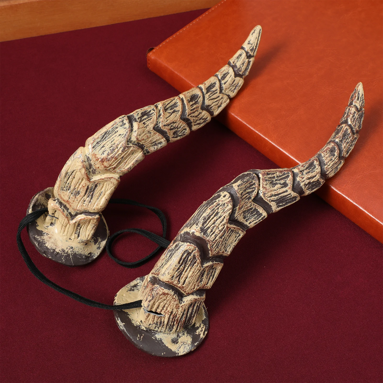 Animal Simulate Horn Headband Artificial Horn Halloween Party Headwear Queen Witch Demon Horns Headdress Christmas Party Cosplay