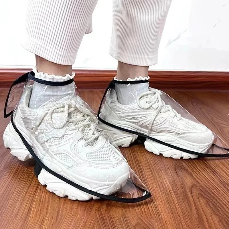 A Pair Waterproof Shoe Covers Curling Hair Cutting Tools Professional Hairdressing Universal Shoe Dust Covers Household Goods