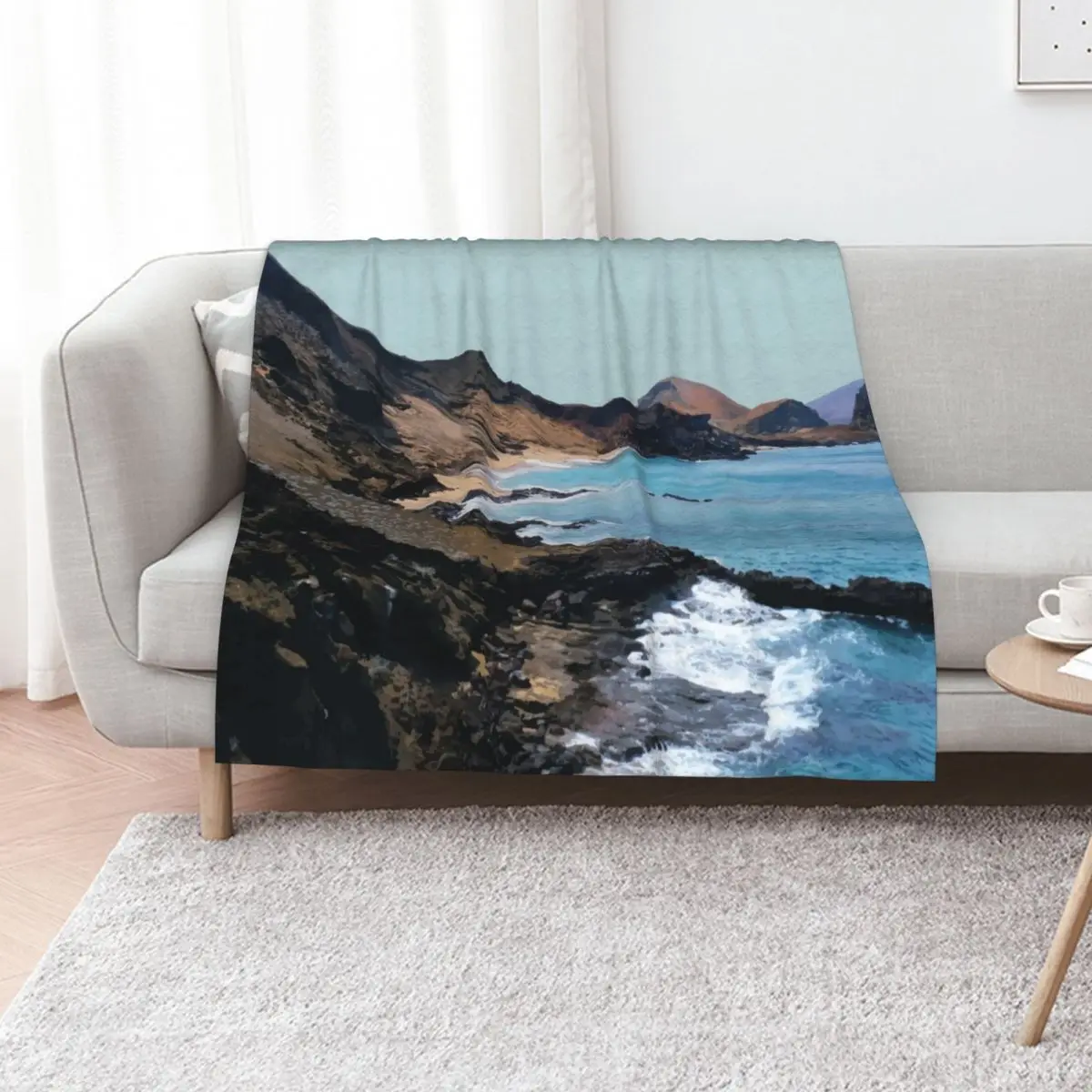 Galapagos Islands, Ecuador Travel Artwork Throw Blanket for sofa Sofas manga warm winter Blankets