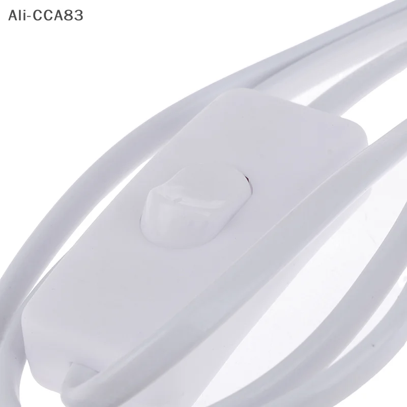 

(YY)1Pc 1.8m Power Cord Cables EU Plug Switch Cable For T5 LED Tube T8 Power Charging Wire Connection