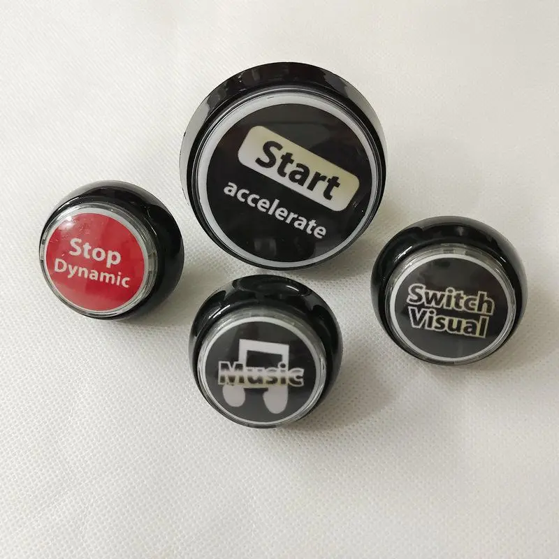 Racing Game Arcade Game Coin Operated Dynamic Racing Button Start Select Visual Switch Music Stop Key English Version